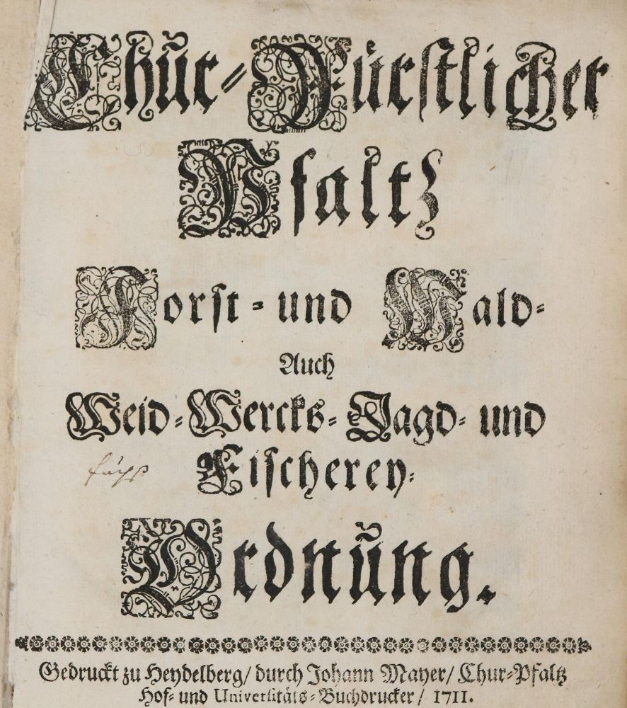 Große Abbildung Nr.1: 140-1063 (Johann Wilhelm, Pfalz-Graf bei Rhein).: (Land- und Forstwirtschaft, Forstwirtschaft)
