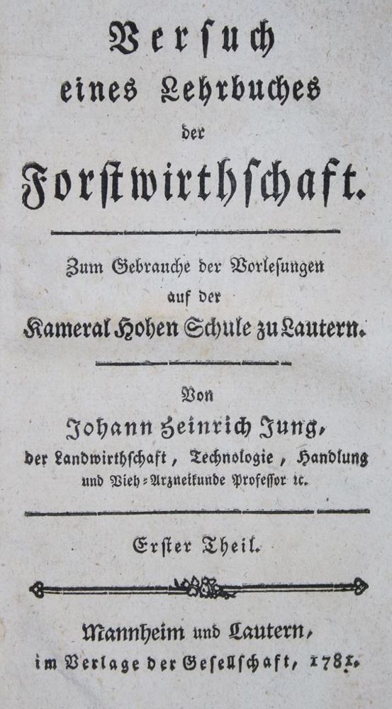 Große Abbildung Nr.1: 140-1064 Jung-(Stilling),J.H.: (Land- und Forstwirtschaft, Forstwirtschaft)