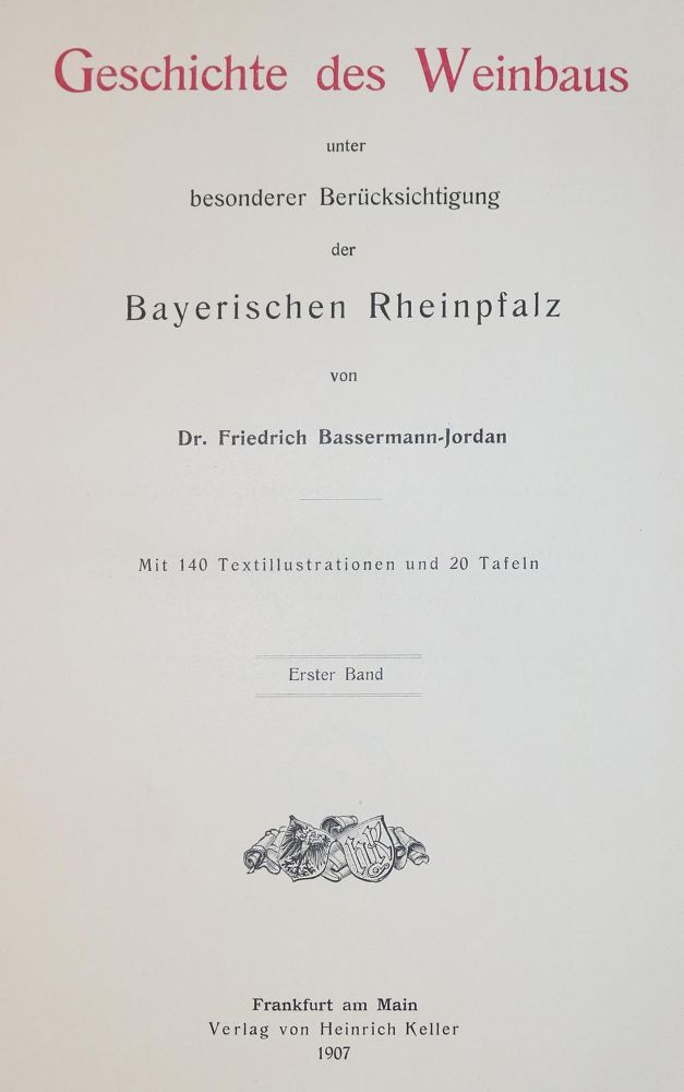 Große Abbildung Nr.2: 140-1076 Bassermann-Jordan,F.: (Land- und Forstwirtschaft, Landwirtschaft, Wein und Weinbau)