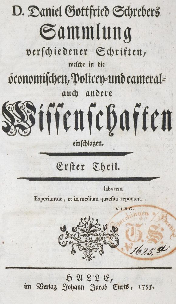 Große Abbildung Nr.2: 140-1081 Schreber,D.G.: (Land- und Forstwirtschaft)