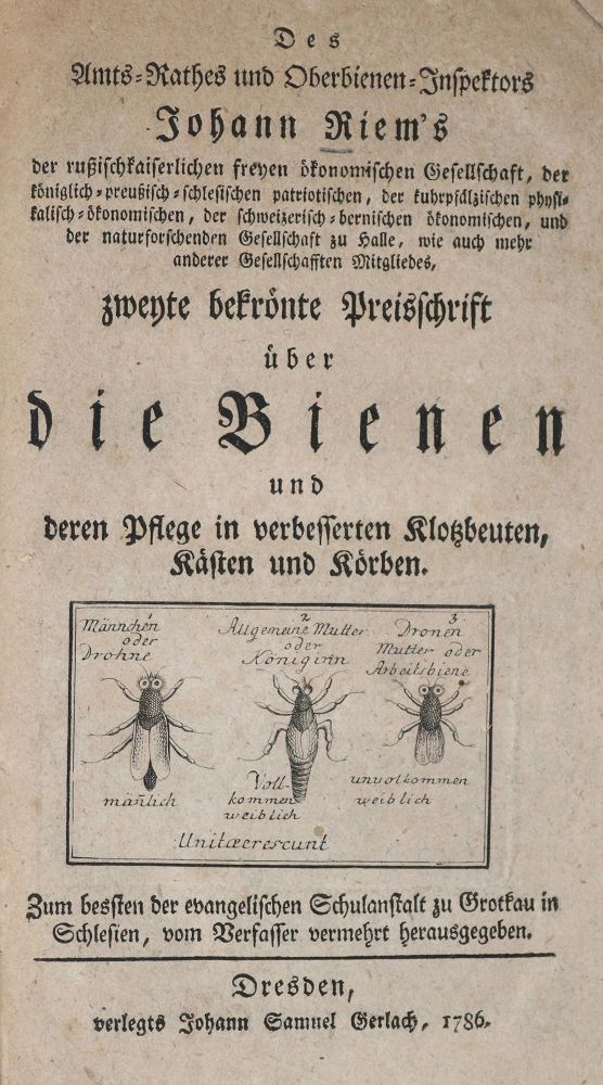Große Abbildung Nr.1: 140-1088 Riem,J.: (Land- und Forstwirtschaft, Tierhaltung, Imkerei)