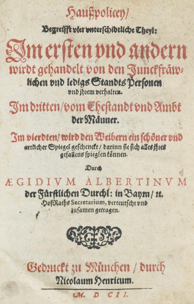 Große Abbildung Nr.1: 140-11 Albertinus,A.: (Alte Drucke, Handschriften und Theologie)