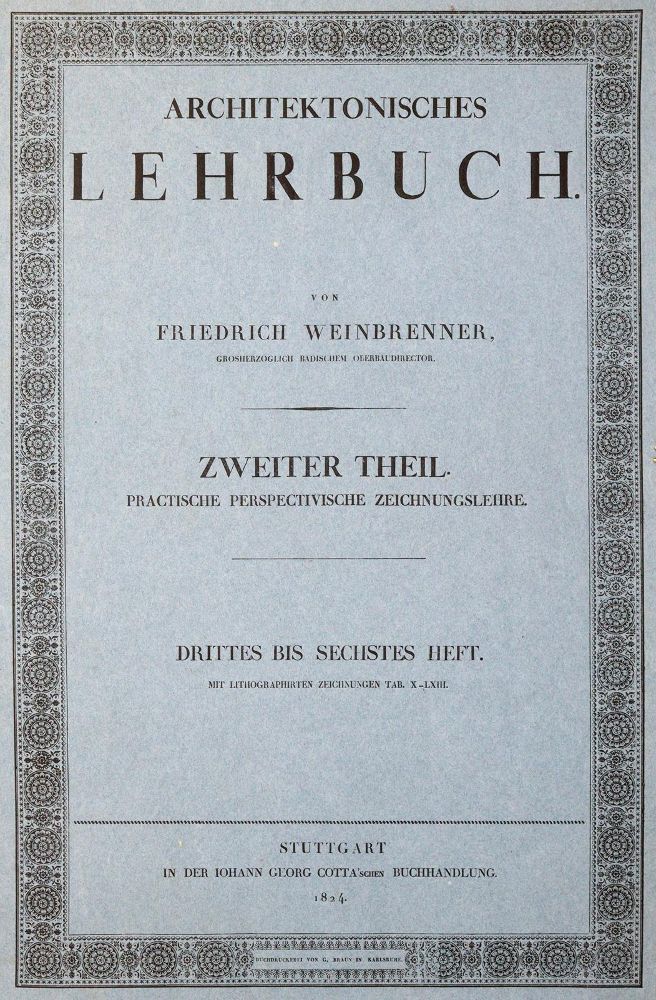 Große Abbildung Nr.2: 140-1111 Weinbrenner,F.: (Architektur)