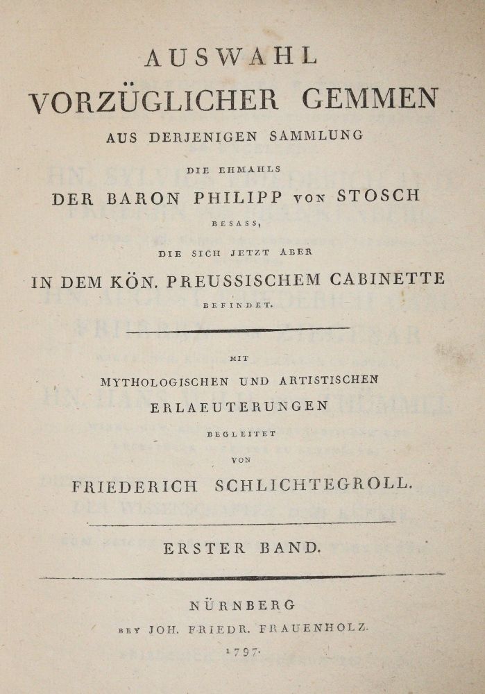 Große Abbildung Nr.1: 140-1121 Schlichtegroll,F.: (Gemmen)
