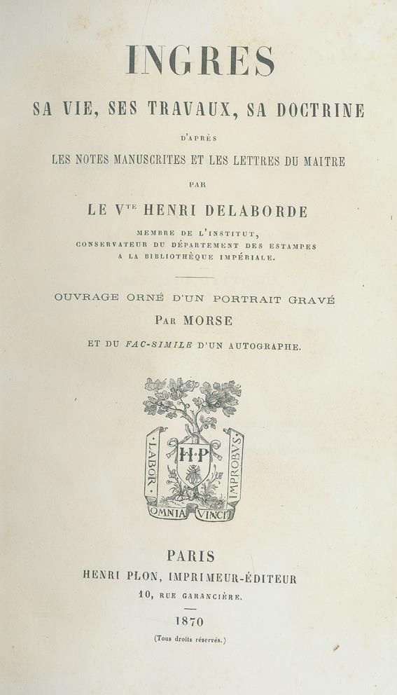 Große Abbildung Nr.1: 140-1124 Delaborde,H.: (Ingres)