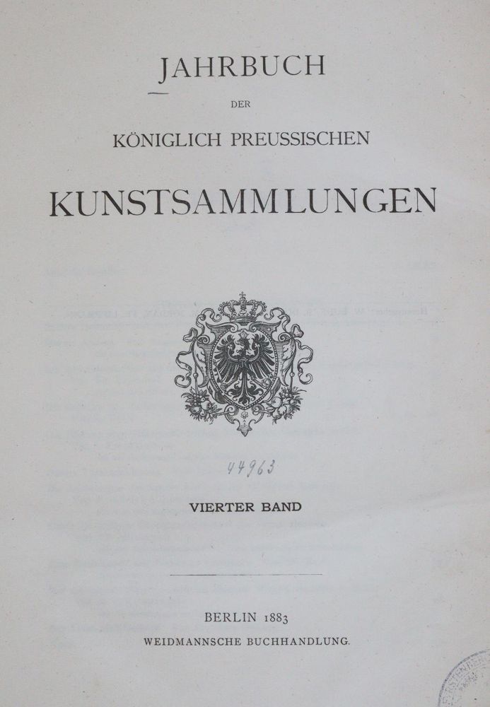Große Abbildung Nr.1: 140-1125 Jahrbuch: (Kunstwissenschaft)