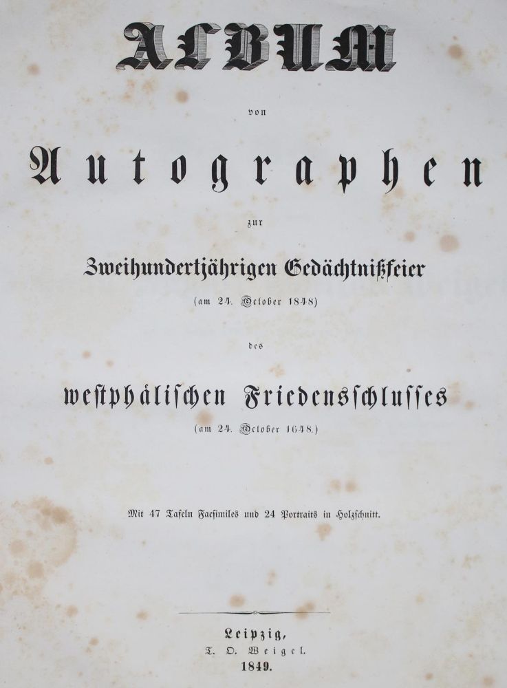 Große Abbildung Nr.1: 140-1176 Album: (Autographen, Weigel)