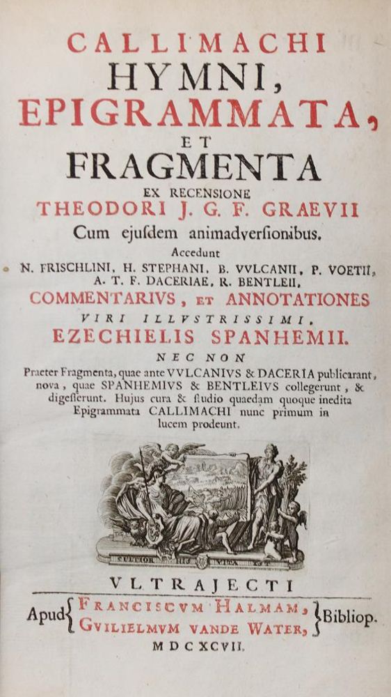 Große Abbildung Nr.1: 140-118 Callimachus,C.: (Alte Drucke, Handschriften und Theologie)