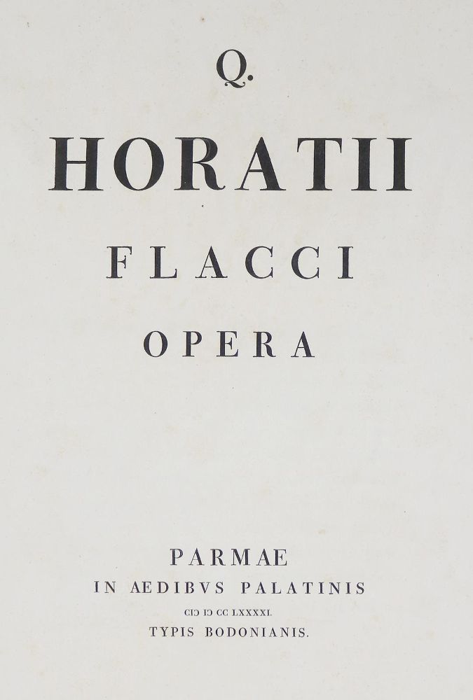 Große Abbildung Nr.2: 140-1180 Horatius,F.Q.: (Bodoni)