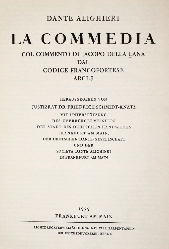 Große Abbildung Nr.1: 140-1204 Dante,A.: (Faksimile)