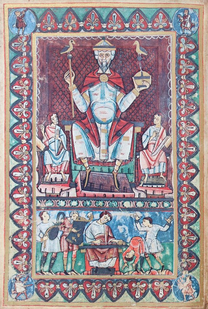 Große Abbildung Nr.1: 140-1218 Werdener Psalter.: (Faksimile)