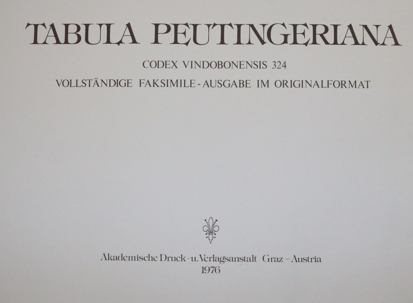 Große Abbildung Nr.1: 140-1223 Tabula Peutingeriana.: (Kartographie)