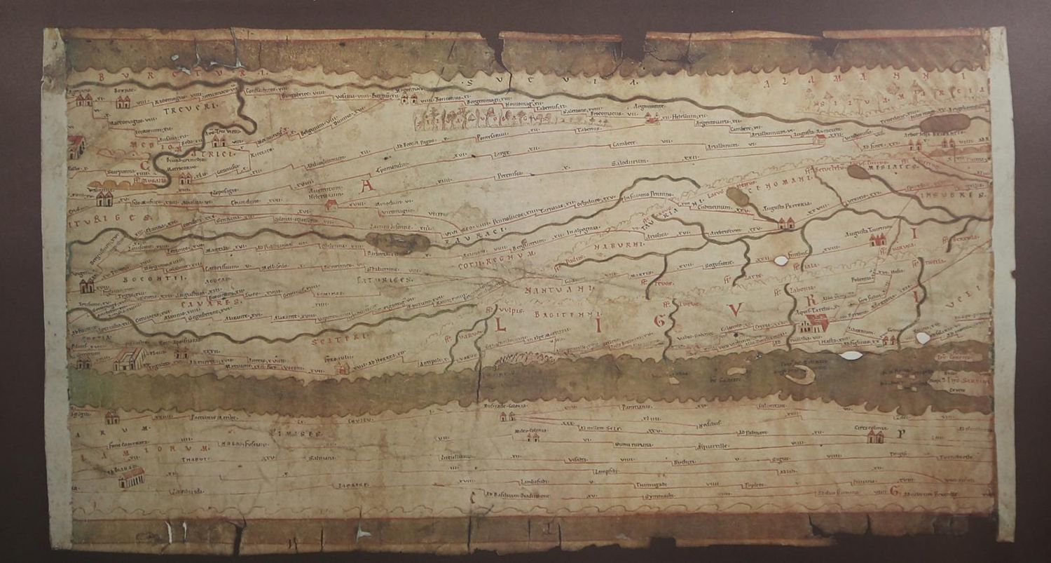 Große Abbildung Nr.212: 140-1223 Tabula Peutingeriana.: (Kartographie)