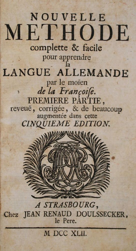 Große Abbildung Nr.1: 140-1236 Nouvelle methode: (Lexika - Wörterbücher - Sprachwissenschaften)