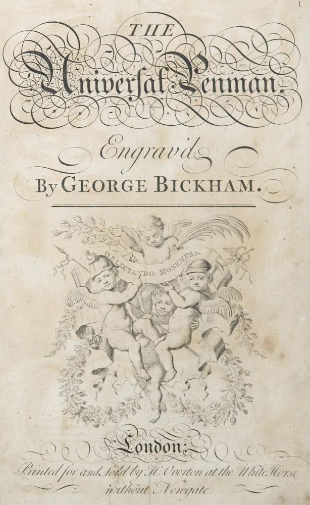Große Abbildung Nr.2: 140-1255 Bickham,G.: (Typographie und Kalligraphie)