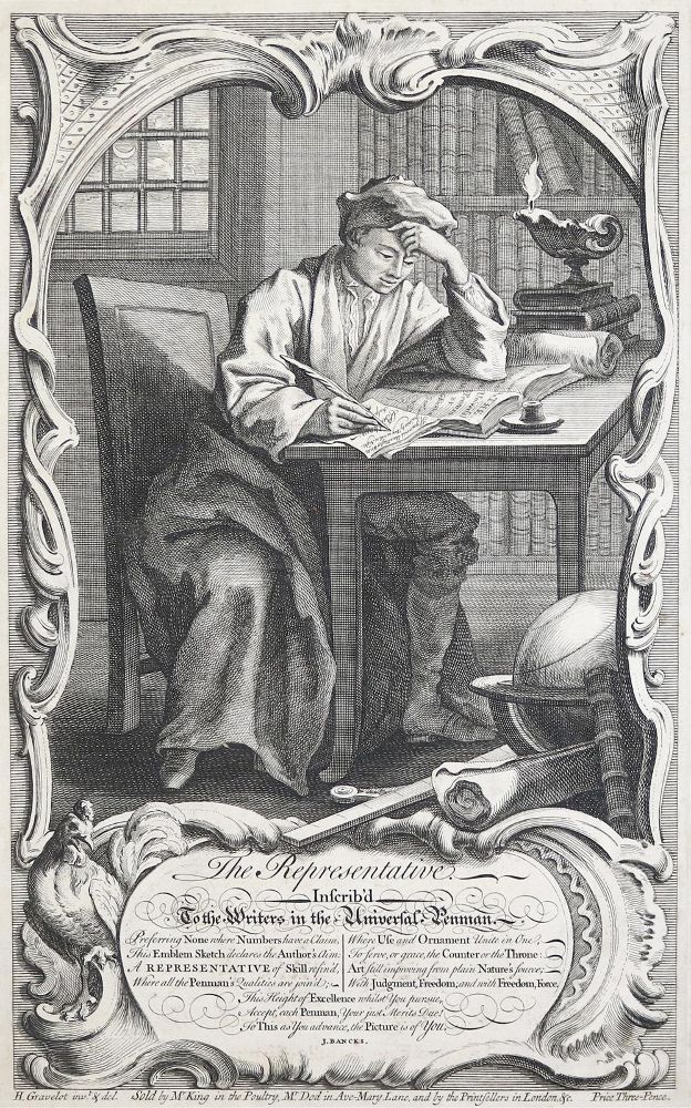 Große Abbildung Nr.2: 140-1256 Bickham,G.: (Typographie und Kalligraphie)