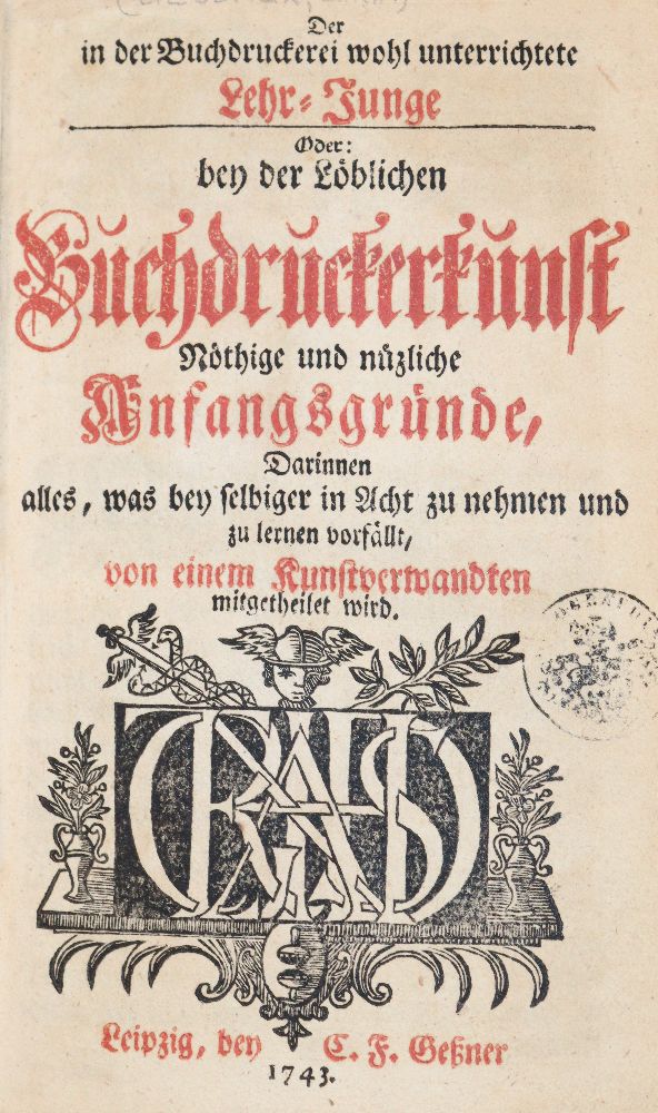 Große Abbildung Nr.1: 140-1257 (Gessner,C.F.).: (Typographie und Kalligraphie)