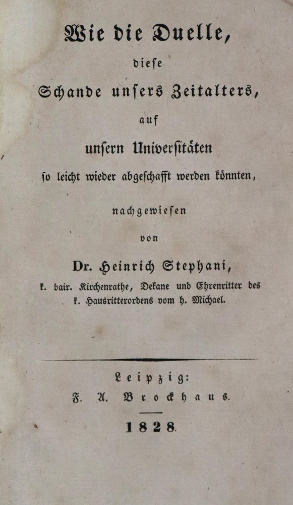 Große Abbildung Nr.1: 140-1273 Stephani,H.: (Duelle)