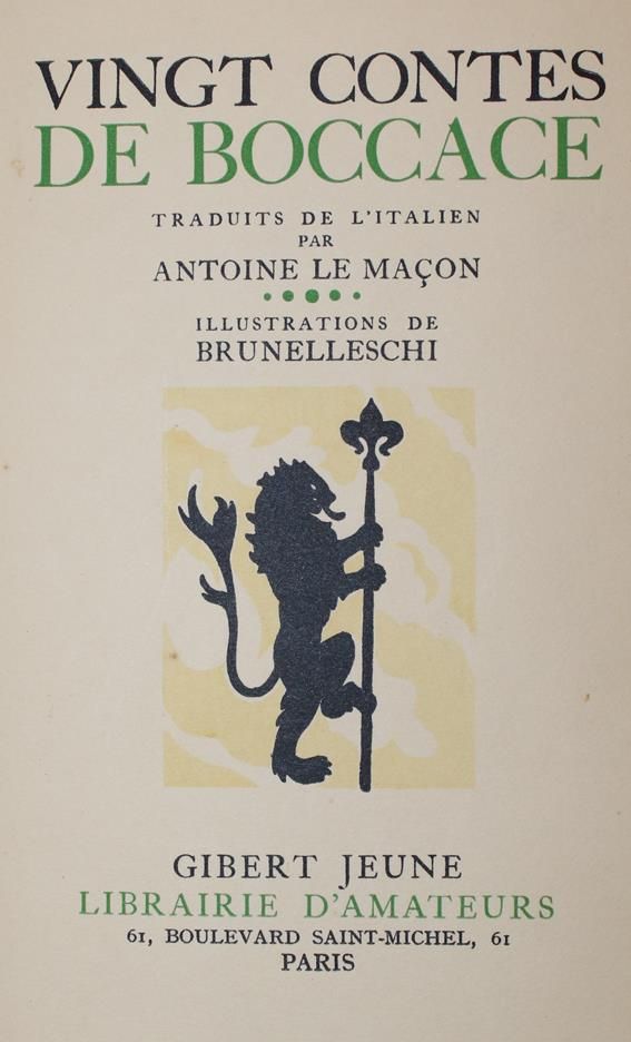 Große Abbildung Nr.1: 140-1275 Boccaccio,G.: (Erotika - Galantes)
