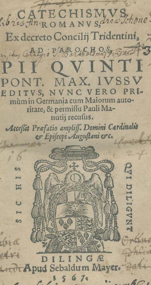 Große Abbildung Nr.1: 140-128 Catechismus romanus: (Alte Drucke, Handschriften und Theologie)