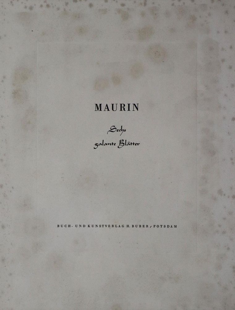 Große Abbildung Nr.2: 140-1281 Maurin (Pseud. ?).: (Erotika - Galantes)