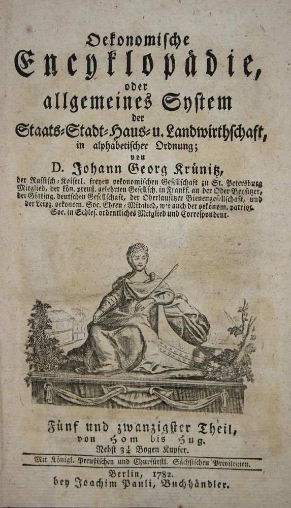 Große Abbildung Nr.10: 140-1291 Krünitz,J.G.: (Lexika - Wörterbücher - Sprachwissenschaften)
