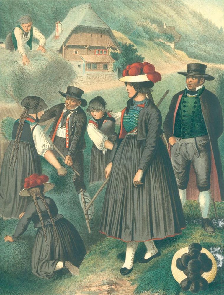 Große Abbildung Nr.1: 140-1294 Kretschmer,A.: (Mode und Trachten)