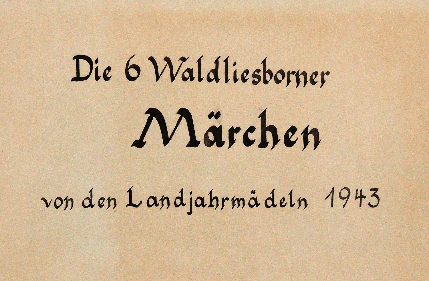 Große Abbildung Nr.1: 140-1315 Waldliesborner Märchen.: (Handschriften)
