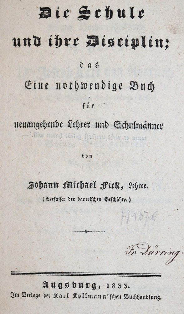Große Abbildung Nr.12: 140-1340 Wagner,J.J.: (Pädagogik)