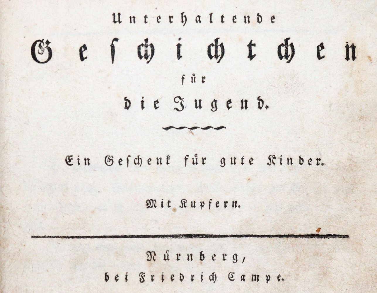 Große Abbildung Nr.1: 140-1347 Unterhaltende Geschichtchen: (Kinder- und Jugendbücher)