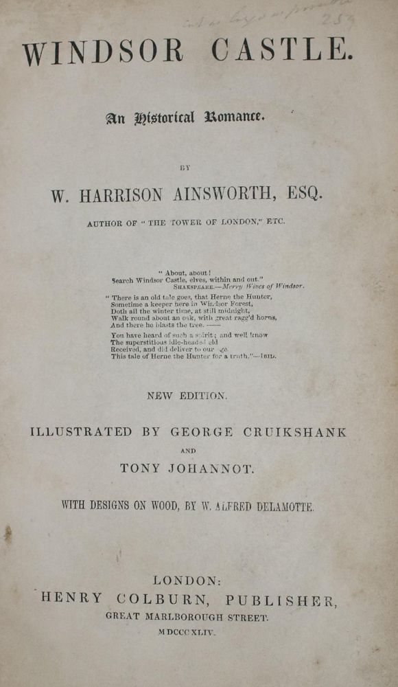 Große Abbildung Nr.2: 140-1348 Ainsworth,W.H.: (Literatur und illustrierte Bücher bis 19.Jahrhundert)