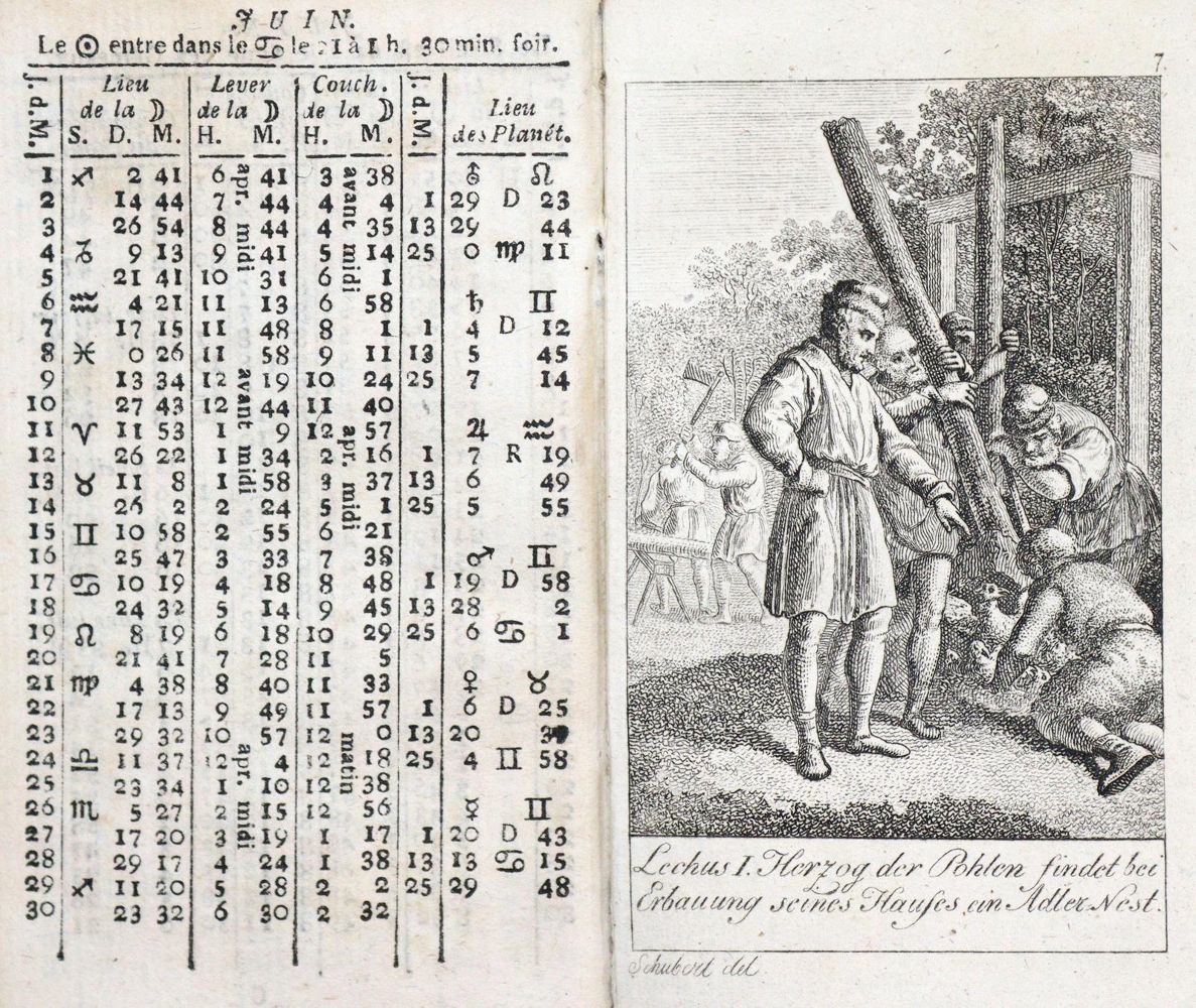 Große Abbildung Nr.3: 140-1351 Almanac de Goettingue: (Almanache)