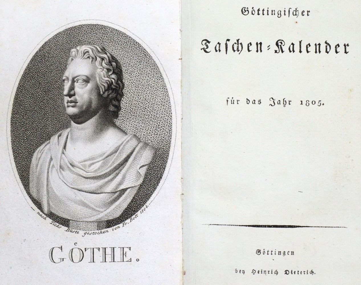 Große Abbildung Nr.7: 140-1351 Almanac de Goettingue: (Almanache)