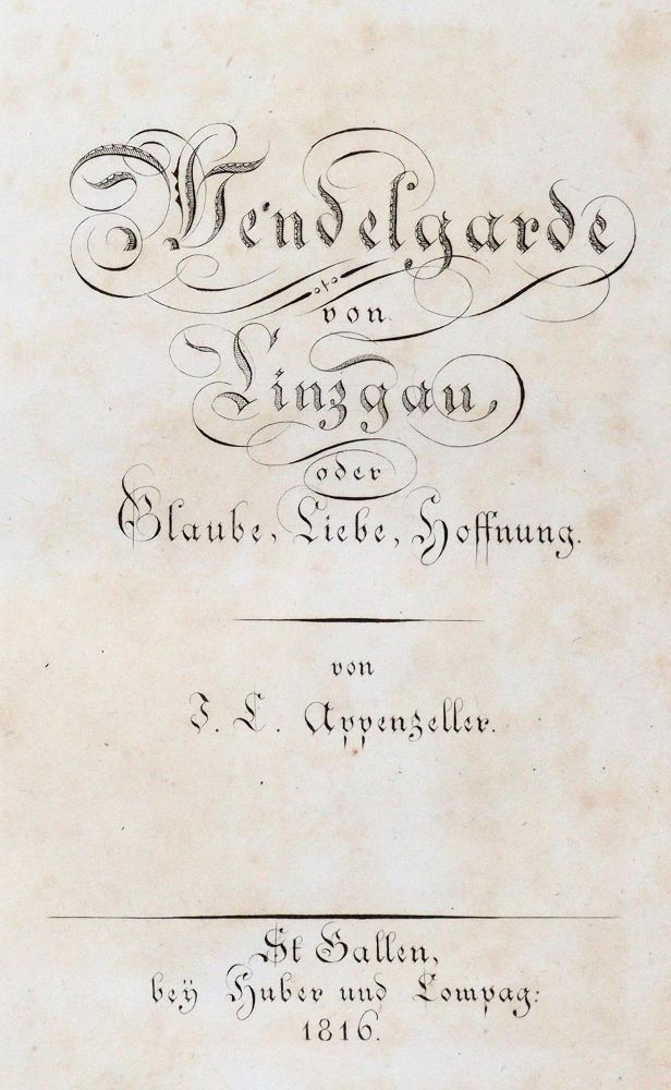 Große Abbildung Nr.1: 140-1355 Appenzeller,J.C.: (Literatur und illustrierte Bücher bis 19.Jahrhundert)