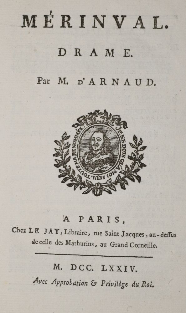 Große Abbildung Nr.1: 140-1357 Arnaud,(M.T.M.de Baculard d').: (Literatur und illustrierte Bücher bis 19.Jahrhundert)