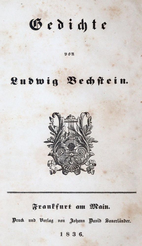 Große Abbildung Nr.1: 140-1362 Bechstein,L.: (Literatur und illustrierte Bücher bis 19.Jahrhundert)