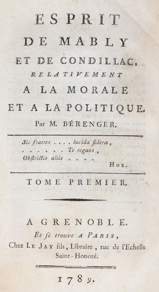 Große Abbildung Nr.1: 140-1364 Berenger,(L.P.).: (Literatur und illustrierte Bücher bis 19.Jahrhundert)