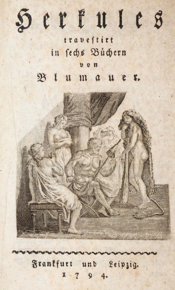 Große Abbildung Nr.1: 140-1367 Blumauer,(J.)A.: (Literatur und illustrierte Bücher bis 19.Jahrhundert)