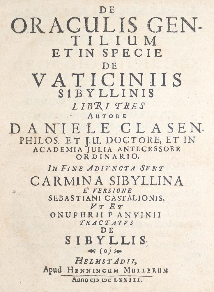 Große Abbildung Nr.1: 140-137 Clasen,D.: (Alte Drucke, Handschriften und Theologie)