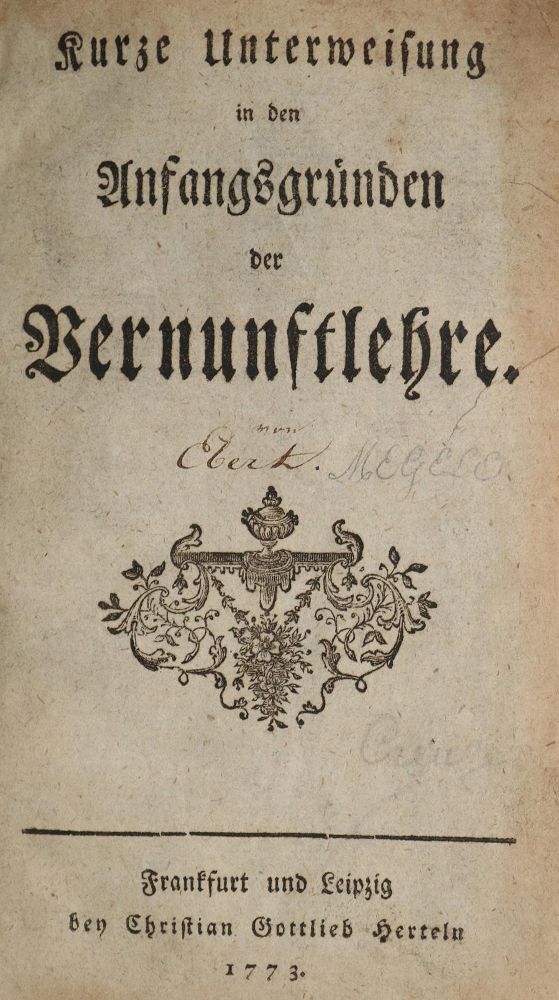 Große Abbildung Nr.1: 140-1384 (Ebert,J.J.).: (Literatur und illustrierte Bücher bis 19.Jahrhundert)