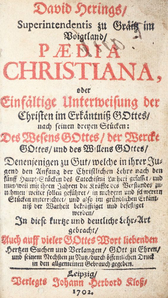Große Abbildung Nr.1: 140-14 Albrecht,G.: (Alte Drucke, Handschriften und Theologie)