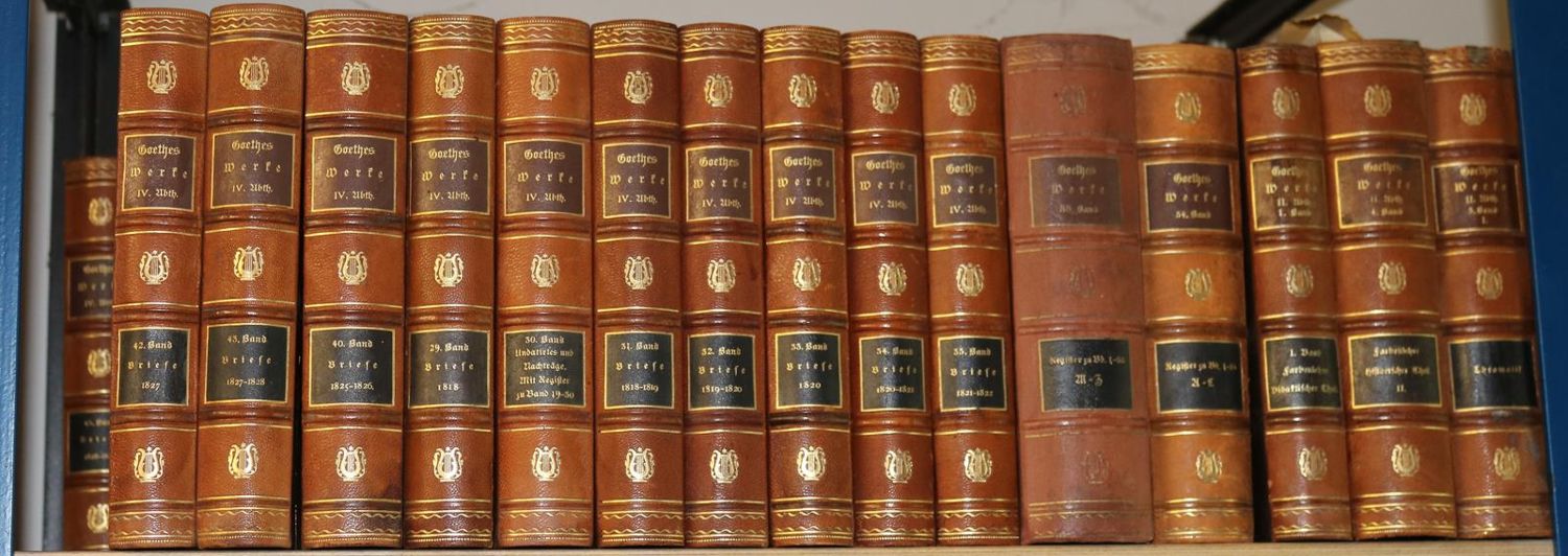 Große Abbildung Nr.209: 140-1419 Goethe,J.W.v.: (Literatur und illustrierte Bücher bis 19.Jahrhundert)