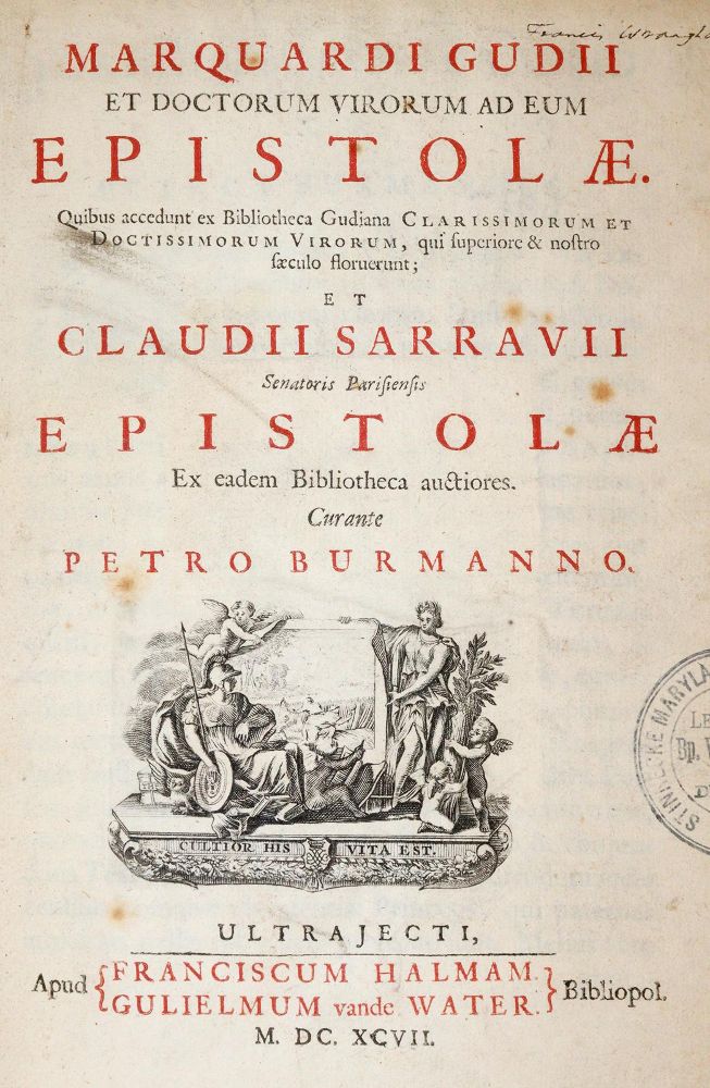 Große Abbildung Nr.1: 140-1427 Gudius,M.: (Literatur und illustrierte Bücher bis 19.Jahrhundert)