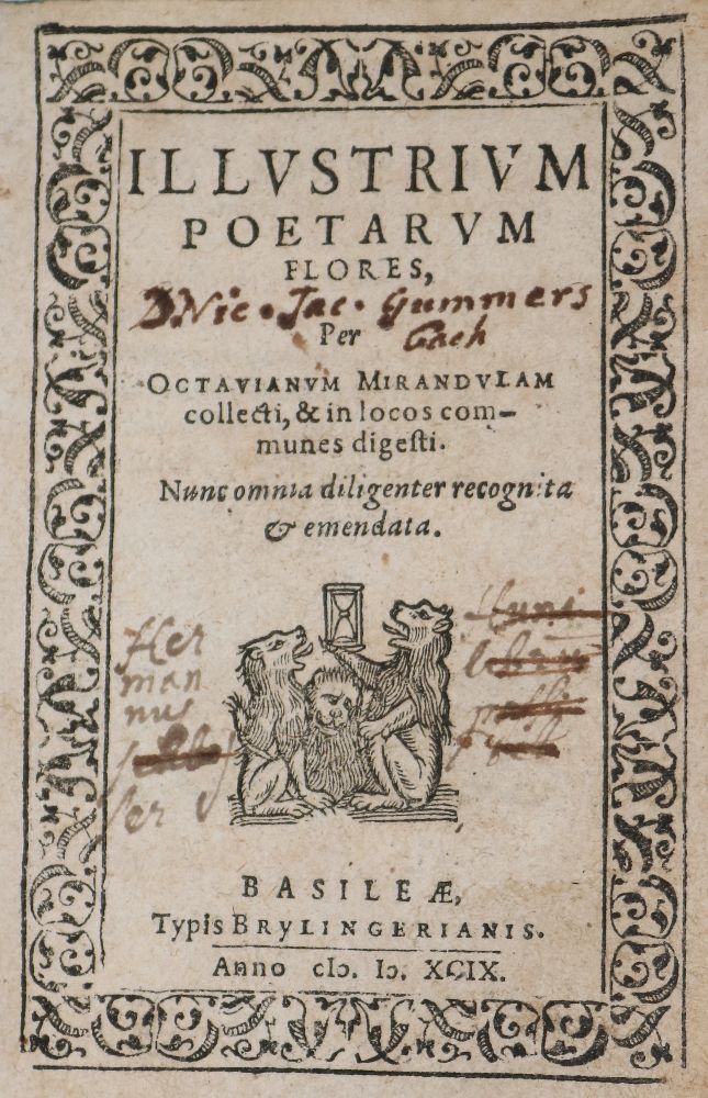 Große Abbildung Nr.1: 140-1487 Mirandula,O.: (Literatur und illustrierte Bücher bis 19.Jahrhundert)