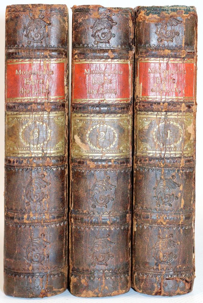 Große Abbildung Nr.2: 140-1488 Montesquieu,(C.de Secondat).: (Literatur und illustrierte Bücher bis 19.Jahrhundert)