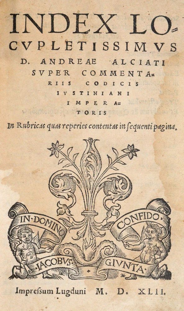 Große Abbildung Nr.1: 140-15 Alciati,A.: (Alte Drucke, Handschriften und Theologie)
