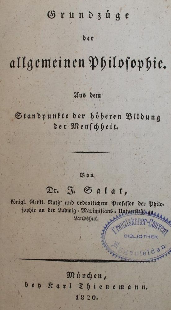 Große Abbildung Nr.1: 140-1512 Salat,J.: (Literatur und illustrierte Bücher bis 19.Jahrhundert)