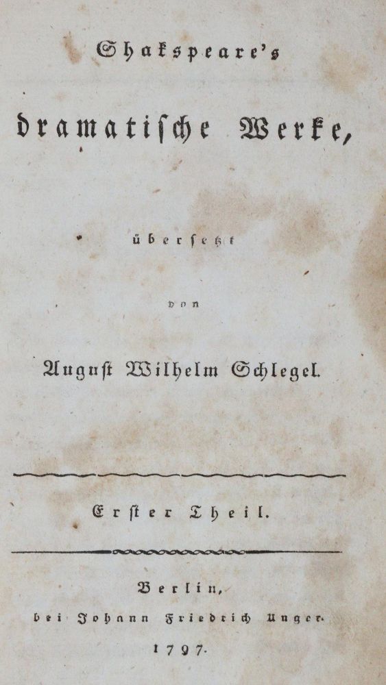 Große Abbildung Nr.1: 140-1525 Shakespeare,W.: (Literatur und illustrierte Bücher bis 19.Jahrhundert)