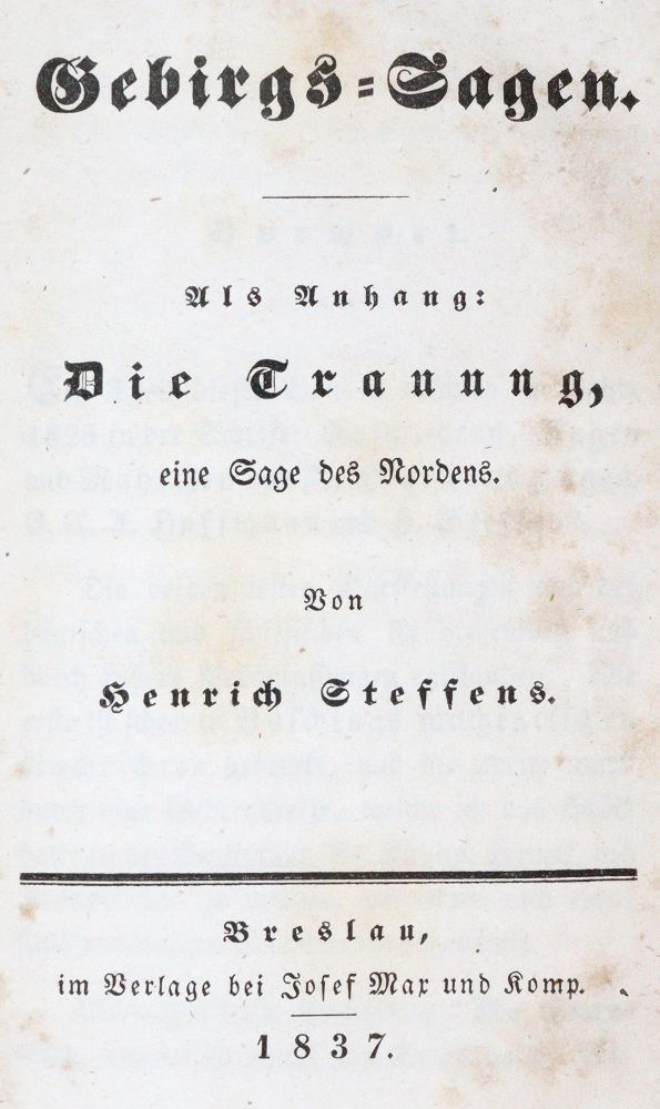 Große Abbildung Nr.1: 140-1533 Steffens,H.: (Literatur und illustrierte Bücher bis 19.Jahrhundert)