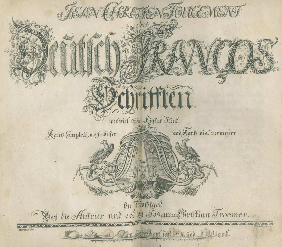 Große Abbildung Nr.1: 140-1542 (Trömer,J.C.).: (Literatur und illustrierte Bücher bis 19.Jahrhundert)